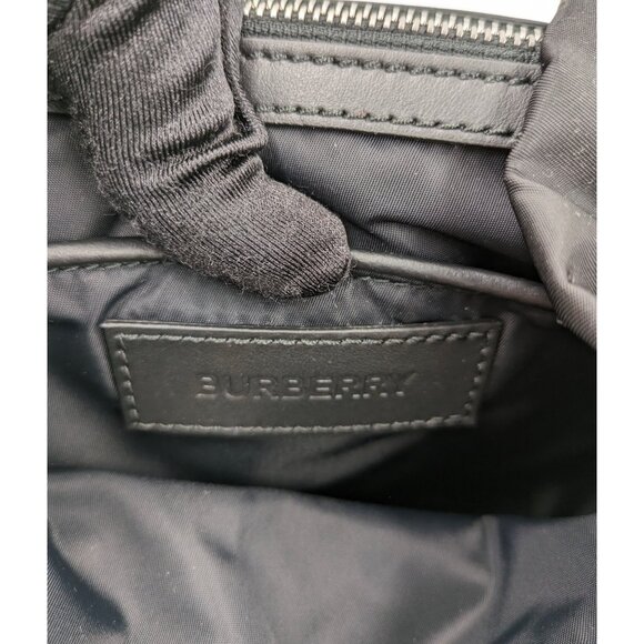 Burberry Ladies Medium Rucksack Eco Nylon Logo Print Backpack Black main image 7